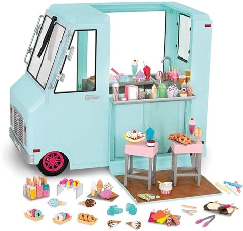 Our Generation Dolls Sweet Stop Ice Cream Truck For Dolls 18 Inch