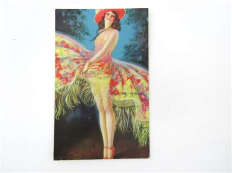 Lovely Vintage Mutoscope Pin Up Girlie Arcade Card Welcome Marines
