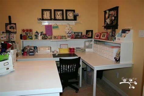 Using old filing cabinets, this repurposed workstation provides not only storage with locked drawers (ideal for small children that. Lookie What I Did: My First Craft Room - Circa 2007 DIY L ...