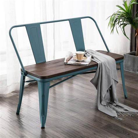 Check spelling or type a new query. Erommy Metal Bench Industrial Mid-Century 2 Person Chair ...