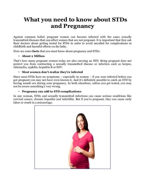 know about stds and pregnancy