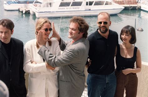 John Travolta Uma Thurman Quentin Tarantino Bruce Willis Maria De