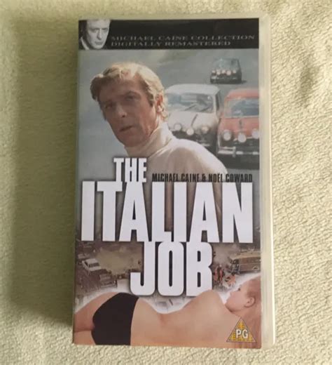 THE ITALIAN JOB Michael Caine Noel Coward Pal Vhs Video Tape PicClick UK