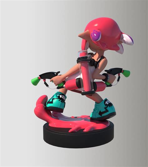 Artstation Inkling Girl Amiibo Splatoon 2 3d Modeling Titouan