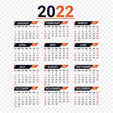 Gambar Desain Kalender 2022 Dalam Bisnis Profesional Gaya Geometris
