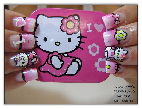 Hello Kitty Nail Art Diseños De Uñas Uñas De Hello Kitty Y Uñas