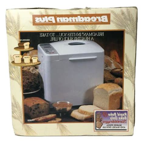 Breadman Plus TR800 56-Program 2-Pound Horizontal Bread Machine