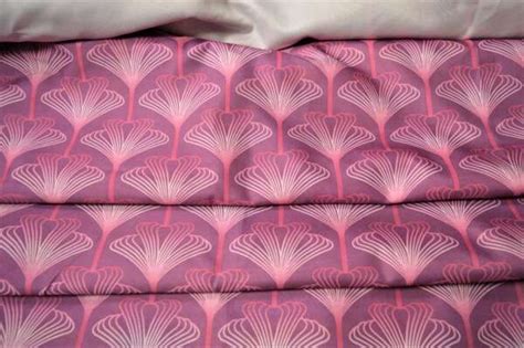 Purple Art Deco Curtain Fabric Printed Fabric Curtains And Fabx