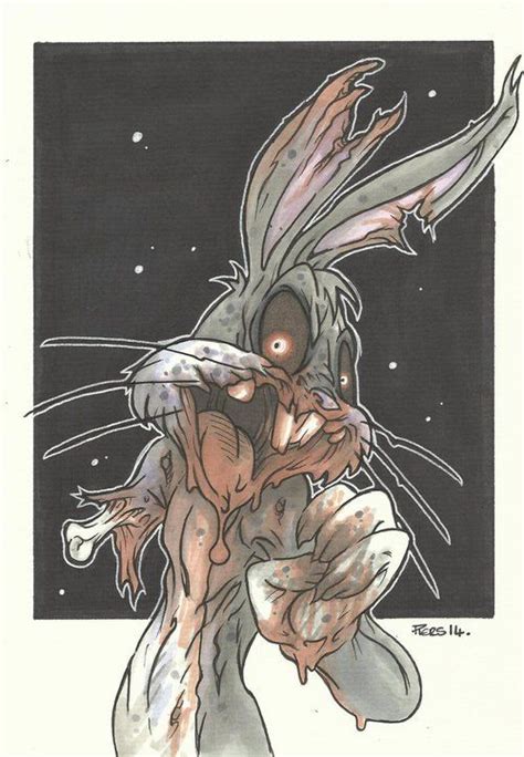 Bugs Bunny Zombie Piers Hazell Zombie Art Horror Art Scary Art