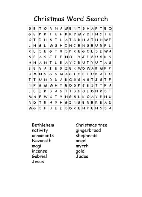 Solve online or print and work them on paper. christmas word search regular | Christmas word search, Christmas words, Homeschool worksheets free