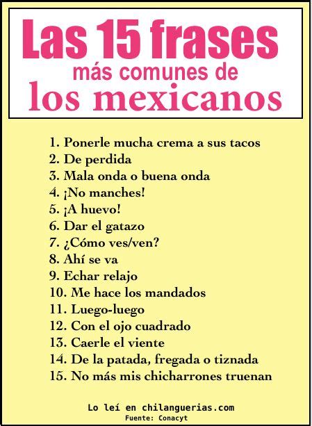 Las 15 Frases Más Comunes Entre Mexicanos Paisajes México Lindo Poco