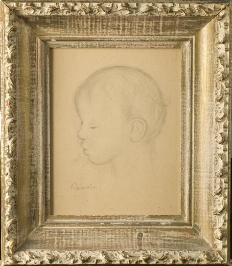 Pierre Auguste Renoir Pencil Drawing On Paper