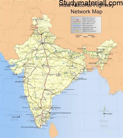 National Highways And Its Names In India Nh Road Details Study Material