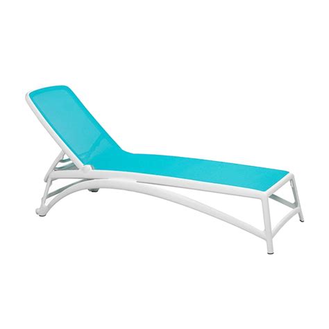 Atlantico Sling Plastic Resin Chaise Lounge For Pool Deck And Patios