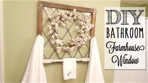 Diy Farmhouse Window Towel Rack Youtube