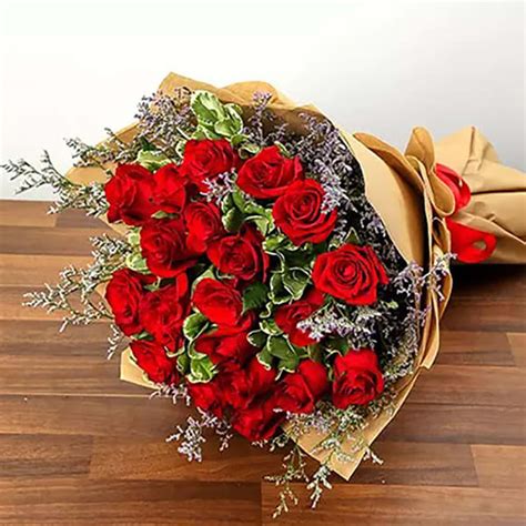 Order Bouquet Of 24 Red Roses Online At Best Price Free Deliveryigp