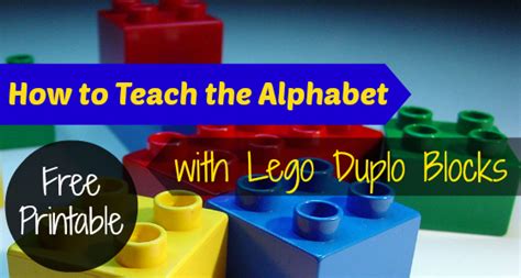 I've also noticed that my big abc letters are good for teaching the english alphabet to my online students. How to Teach the Alphabet with Lego Duplo Blocks