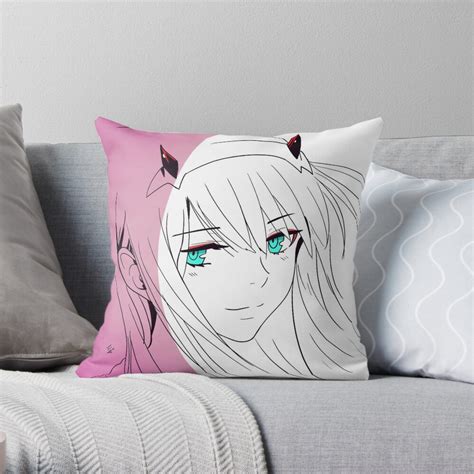 Zero Two Throw Pillow For Sale By Weebhup Redbubble