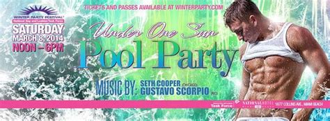 Under One Sun Pool Party Saturday March 8 2014 Gaycities Miami