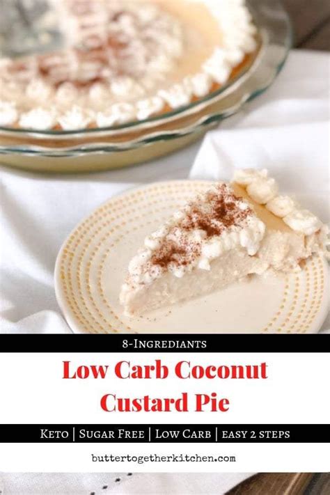 Mix all ingredients and pour into unbaked pie shell. Low Carb Coconut Custard Pie #keto #lowcarbpie #ketodessert #coconutcustard #ketopie ...