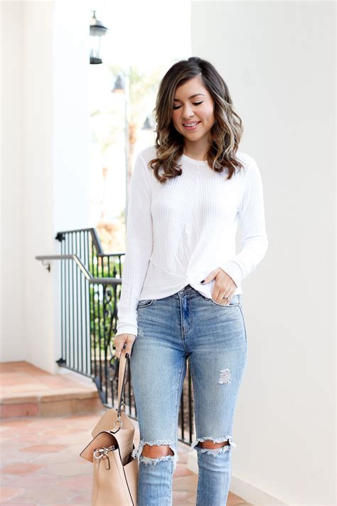 6 knot front tops - Best casual fall outfits - simply ...