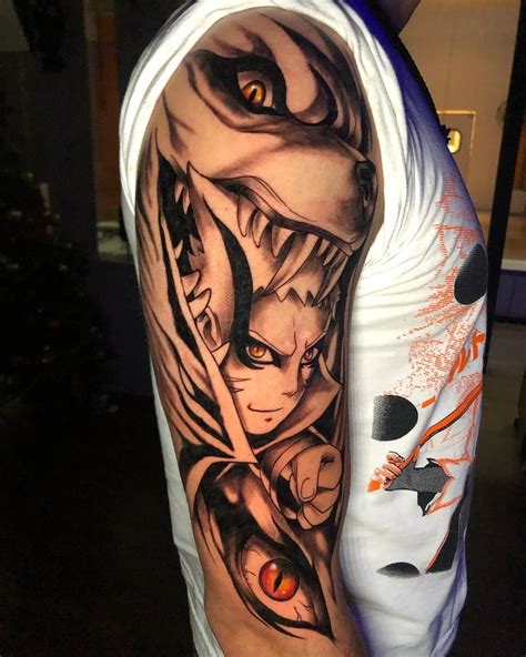 Tattoos Geek On Instagram Naruto And Kurama Tatuagem Incrível Feita