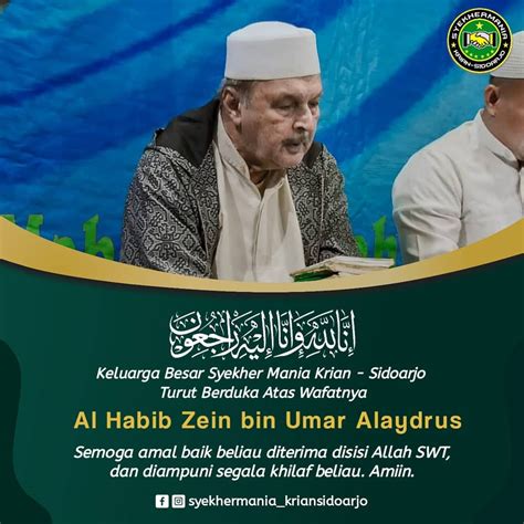 Telah Wafat Habib Zein Bin Umar Alaydrus Fakta Kini