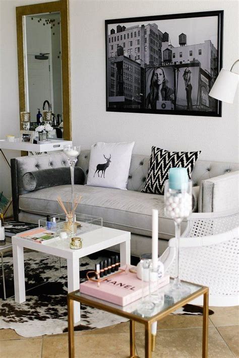 Apartment Therapy Small Space Inspiration Home Decor Glam Living Room