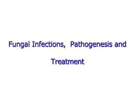 Ppt Fungal Infections Pathogenesis And Treatment Powerpoint