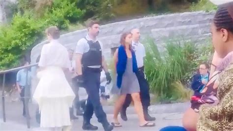 Shock As Female Artist Strips Completely Naked At Sacred Catholic Site Lourdes In Front Of