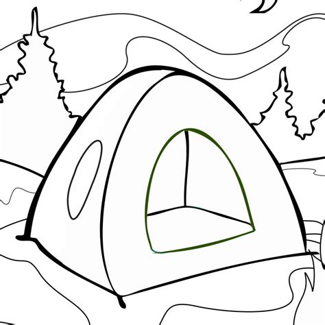 How To Draw A Tent