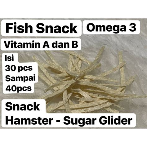 Jual Fish Snack Snack Hamster Snek Ikan Makanan Sugar Glider Landak