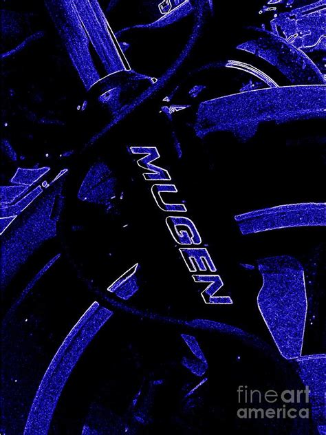 Mugen Neon Blue Photograph By Richard John Holden Ra Pixels