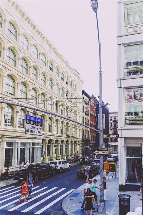 Architecture And Beautiful Buildings Along Broadway In Manhattan