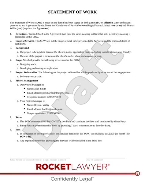 Status Determination Statement Template And Faqs Rocket Lawyer