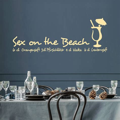 Wandtattoo Sex On The Beach Mit Diesem Cocktail Rezept Kommt Das