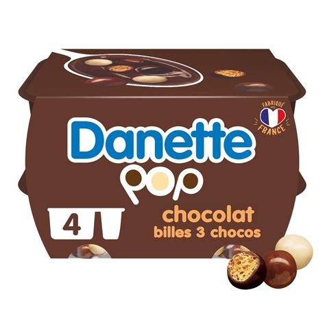 Achat Vente Danette Crème dessert chocolat bille chocolat 4x117g