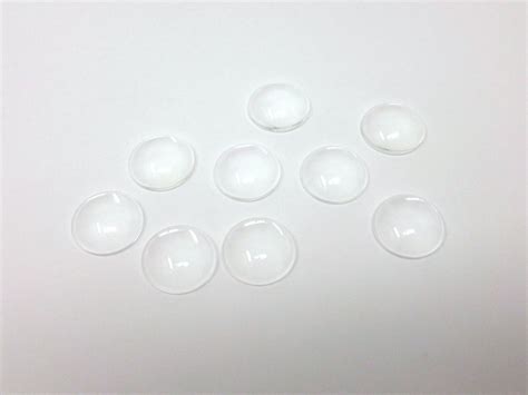 Clear Glass 20mm Round Cabochon 20mm X 6mm Magnifying Dome Blanks Diy Craft Bulk For