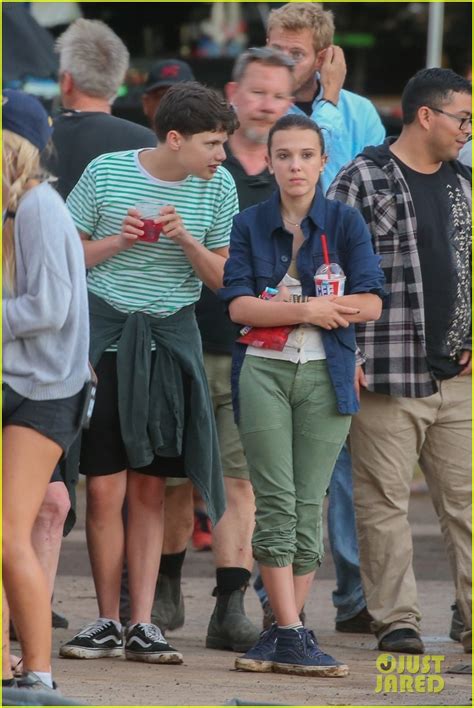 Millie Bobby Brown Indulges In An Icee On Godzilla Set Photo