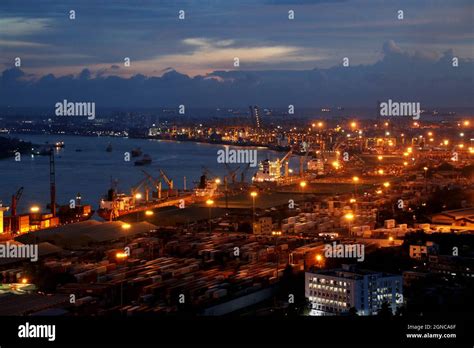 Chattogram Bangladesh 07 September 2021 Night View Of Chittagong Port
