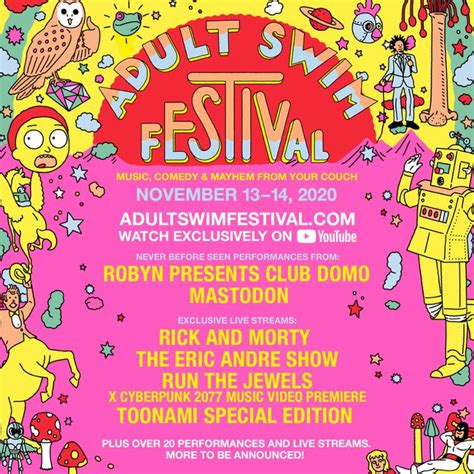 Adult Swim Anuncia El Lineup Del Adult Swim Festival Melodia Viajera
