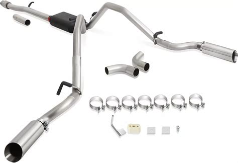 Silverado 1500 Dual Exhaust System With Polished Tips Rear Exit 14 18
