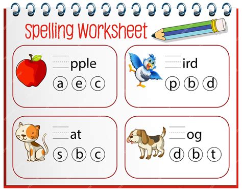 Spelling Worksheets Pack Kindergarten To 5th Grade And Online Games