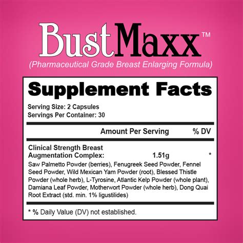 bustmaxx 60 capsules royalty health