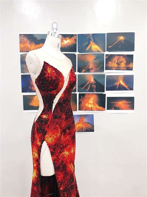 Volcano Inspired Design By Mak Tumang Worn By The New Miss Universe