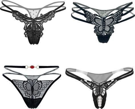 sukiriya women sexy g string panties with butterfly pattern front butterfly set