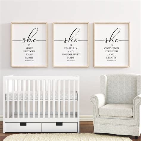 Bible Verses Nursery Printable Art Proverbs 315 Nursery Etsy