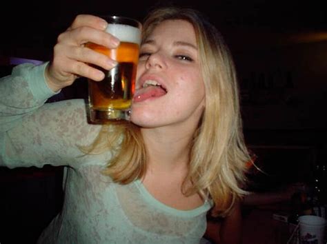Girls Drinking Beer In Very Strange Ways