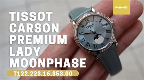 Unboxing Tissot Carson Premium Lady Moonphase T1222231635300 Youtube