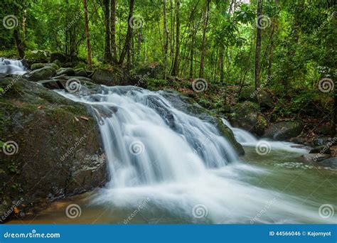 Side View Of Krating Waterfall Stock Photo Image Of Lighting